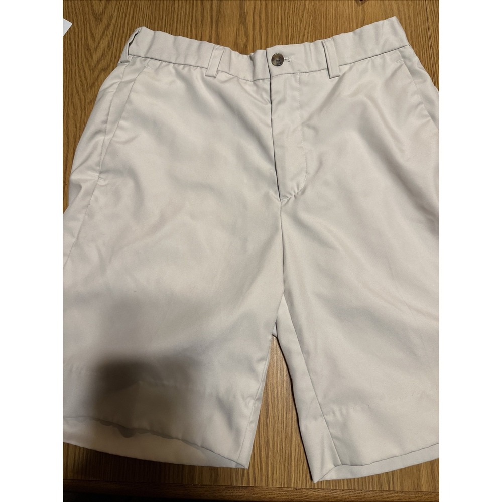 Ping Chapman Pleat Front Khaki Men's Shorts Sz 30 No Slip Waist Band 9in No Slip